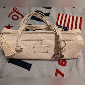 Kate Spade® NY Barrel Bag Added Tinsel & Silver Spade Charms With Key Ring